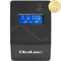 Qoltec Zasilacz awaryjny UPS Line Interactive | Monolith | 1000VA | 600W | LCD | USB | RJ45