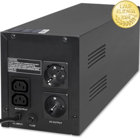 Qoltec Zasilacz awaryjny UPS Line Interactive | Monolith | 1200VA | 720W