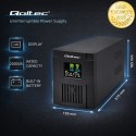 Qoltec Zasilacz awaryjny UPS Line Interactive | Monolith | 2000VA | 1200W | LCD | USB | RJ45