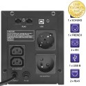 Qoltec Zasilacz awaryjny UPS Line Interactive | Monolith | 2000VA | 1200W | LCD | USB | RJ45