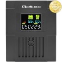 Qoltec Zasilacz awaryjny UPS Line Interactive | Monolith | 2000VA | 1200W | LCD | USB | RJ45