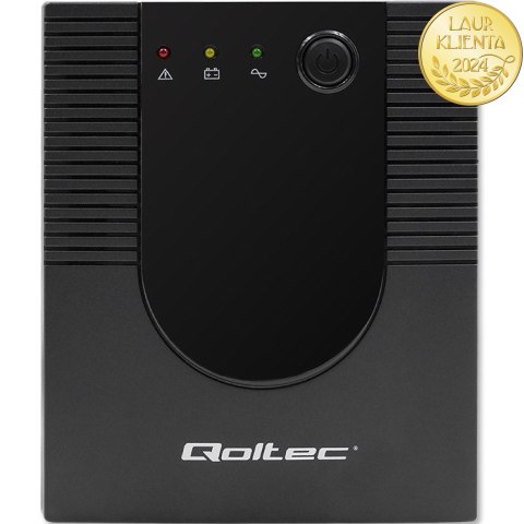 Qoltec Zasilacz awaryjny UPS Line Interactive | Monolith | 2000VA | 1200W | USB | RJ45