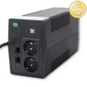 Qoltec Zasilacz awaryjny UPS Line Interactive | Monolith | 650VA | 360W | LCD | USB | RJ45