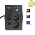Qoltec Zasilacz awaryjny UPS Line Interactive | Monolith | 650VA | 360W | LCD | USB | RJ45