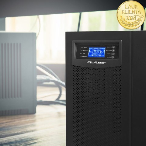 Qoltec Zasilacz awaryjny UPS On-line | Pure Sine Wave | 6kVA | 4.8kW | LCD | USB