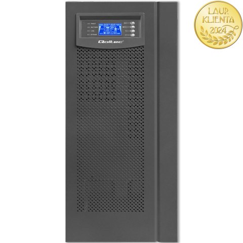 Qoltec Zasilacz awaryjny UPS On-line | Pure Sine Wave | 6kVA | 4.8kW | LCD | USB