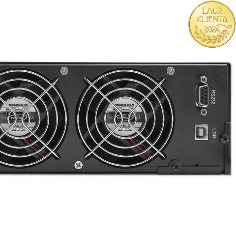 Qoltec Zasilacz awaryjny UPS RACK | 2kVA | 1600W | LCD