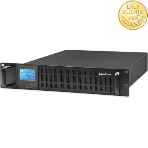 Qoltec Zasilacz awaryjny UPS RACK | 2kVA | 1600W | LCD