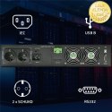 Qoltec Zasilacz awaryjny UPS do RACK | 2KVA | 2000W | Power Factor 1.0 | LCD | EPO | USB | On-line