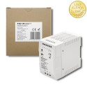 Qoltec Zasilacz na szynę DIN | 96W | 24V | 4A | Biały| Slim
