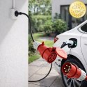 Qoltec Adapter siłowy do ładowarek EV | gniazdo CEE 16A 5P | Przejściówka 400V na SCHUKO 230V | max 16A | 3.5 kW