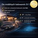 Qoltec Adapter siłowy do ładowarek EV | gniazdo CEE 16A 5P | Przejściówka 400V na SCHUKO 230V | max 16A | 3.5 kW