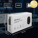 Qoltec Automatyczny Stabilizator napięcia AVR 2000VA | 1200W | Compact | Toroidalny transformator