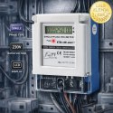 Qoltec Jednofazowy elektroniczny licznik prądu | miernik zużycia energii | 230V | 5(60)A | LCD