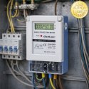 Qoltec Jednofazowy elektroniczny licznik prądu | miernik zużycia energii | 230V | 5(60)A | LCD