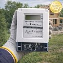 Qoltec Jednofazowy elektroniczny licznik prądu | miernik zużycia energii | 230V | 5(60)A | LCD