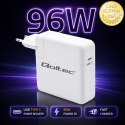 Qoltec Ładowarka Super Fast Power Delivery 96W | USB-C 3.0 | 5-20V | 3-4.8A | Laptop | Mcbook | Smartfon