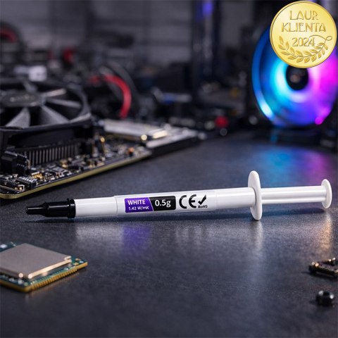 Qoltec Pasta termoprzewodząca 1.42 W/m-K | 0.5g | Biała