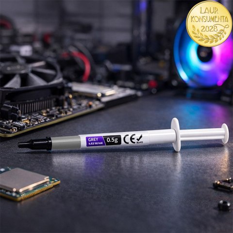 Qoltec Pasta termoprzewodząca 4.63 W/m-K | 0.5g | Szara