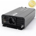 Qoltec Przetwornica napięcia MS Wave | 12V na 230V | 1000/2000W | USB | Kompatybilna z LiFePO4 GEL AGM