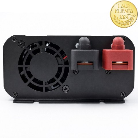 Qoltec Przetwornica napięcia MS Wave | 12V na 230V | 1000/2000W | USB | Kompatybilna z LiFePO4 GEL AGM