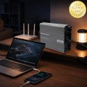 Qoltec Przetwornica napięcia MS Wave | 12V na 230V | 3000/6000W | USB | Kompatybilna z LiFePO4 GEL AGM