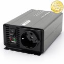 Qoltec Przetwornica napięcia MS Wave | 12V na 230V | 300/600W | USB | Kompatybilna z LiFePO4 GEL AGM