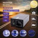 Qoltec Przetwornica napięcia MS Wave | 12V na 230V | 500/1000W | USB | Kompatybilna z LiFePO4 GEL AGM