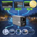 Qoltec Przetwornica napięcia MS Wave | 12V na 230V | 500/1000W | USB | Kompatybilna z LiFePO4 GEL AGM