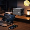 Qoltec Przetwornica napięcia MS Wave | 12V na 230V | 500/1000W | USB | Kompatybilna z LiFePO4 GEL AGM