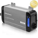 Qoltec Przetwornica napięcia Pure Sine Wave | 12V na 230V | 1000/2000W | LCD | USB | USB-C | Kompatybilna z LiFePO4 GEL AGM