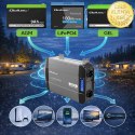 Qoltec Przetwornica napięcia Pure Sine Wave | 12V na 230V | 1500/3000W | LCD | USB | USB-C | Kompatybilna z LiFePO4 GEL AGM