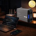 Qoltec Przetwornica napięcia Pure Sine Wave | 12V na 230V | 1500/3000W | LCD | USB | USB-C | Kompatybilna z LiFePO4 GEL AGM