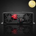 Qoltec Przetwornica napięcia Pure Sine Wave | 12V na 230V | 1500/3000W | LCD | USB | USB-C | Kompatybilna z LiFePO4 GEL AGM