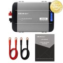 Qoltec Przetwornica napięcia Pure Sine Wave | 12V na 230V | 1500/3000W | LCD | USB | USB-C | Kompatybilna z LiFePO4 GEL AGM