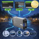 Qoltec Przetwornica napięcia Pure Sine Wave | 12V na 230V | 2500/5000W | LCD | USB | USB-C | Kompatybilna z LiFePO4 GEL AGM