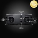 Qoltec Przetwornica napięcia Pure Sine Wave | 12V na 230V | 2500/5000W | LCD | USB | USB-C | Kompatybilna z LiFePO4 GEL AGM