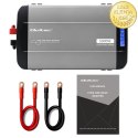 Qoltec Przetwornica napięcia Pure Sine Wave | 12V na 230V | 2500/5000W | LCD | USB | USB-C | Kompatybilna z LiFePO4 GEL AGM