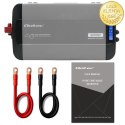 Qoltec Przetwornica napięcia Pure Sine Wave | 12V na 230V | 3000/6000W | LCD | USB | USB-C | Kompatybilna z LiFePO4 GEL AGM