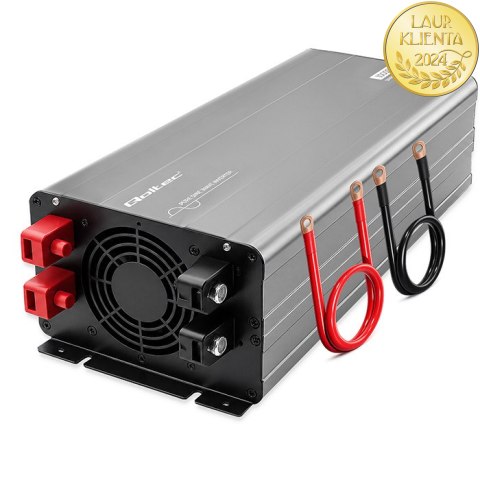 Qoltec Przetwornica napięcia Pure Sine Wave | 24V na 230V | 5000/10000W | USB | Kompatybilna z LiFePO4 GEL AGM