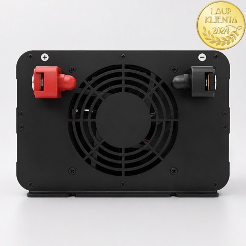 Qoltec Przetwornica napięcia Pure Sine Wave | 24V na 230V | 5000/10000W | USB | Kompatybilna z LiFePO4 GEL AGM