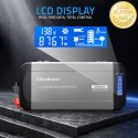 Qoltec Przetwornica napięcia Pure Sine Wave z UPS | 12V na 230V | 1000/2000W | LCD | USB | USB-C | Kompatybilna z LiFePO4 GEL AG