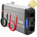 Qoltec Przetwornica napięcia Pure Sine Wave z UPS | 12V na 230V | 2000/4000W | LCD | USB | USB-C | Kompatybilna z LiFePO4 GEL AG