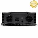 Qoltec Przetwornica napięcia Pure Sine Wave z UPS | 12V na 230V | 2000/4000W | LCD | USB | USB-C | Kompatybilna z LiFePO4 GEL AG