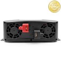 Qoltec Przetwornica napięcia Pure Sine Wave z UPS | 12V na 230V | 2000/4000W | LCD | USB | USB-C | Kompatybilna z LiFePO4 GEL AG
