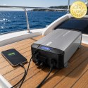 Qoltec Przetwornica napięcia Pure Sine Wave z UPS | 12V na 230V | 3000/6000W | LCD | USB | USB-C | Kompatybilna z LiFePO4 GEL AG