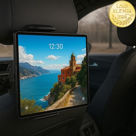 Qoltec Regulowany uchwyt samochodowy na zagłówek 7-15" | 160mm - 260 mm | tablet