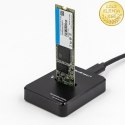 Qoltec Stacja dokująca dysków SSD M.2 SATA | NGFF | USB 3.1