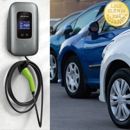 Qoltec Stacja ładowania EV Typ2 do samochodu elektrycznego i hybryd | 3 fazy | 22kW | 32A | Wi-fi | LCD | RFID | Smart life | T