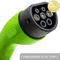 Qoltec Stacja ładowania EV Typ2 do samochodu elektrycznego i hybryd | 3 fazy | 22kW | 32A | Wi-fi | LCD | RFID | Smart life | T